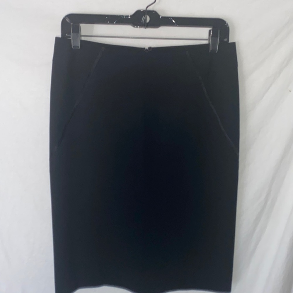 Theory Black Knee Length Skirt